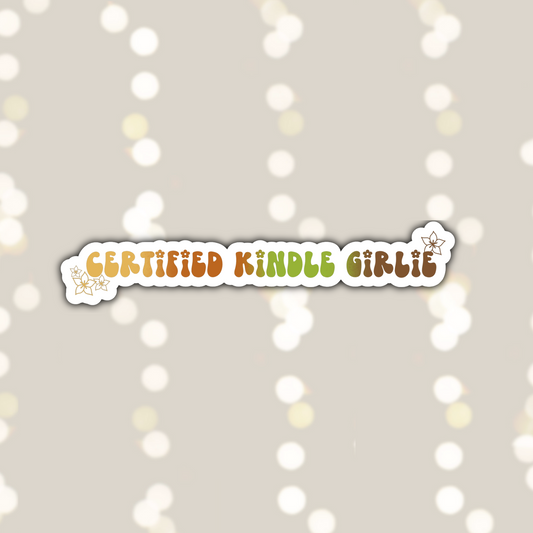 Certified Kindle Girlie Sticker