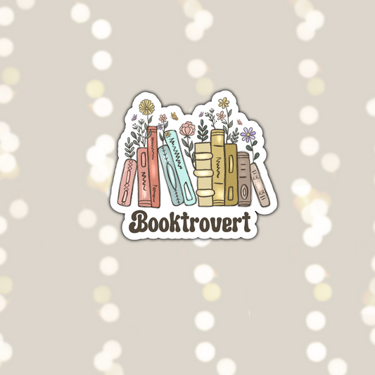 Booktrovert Sticker