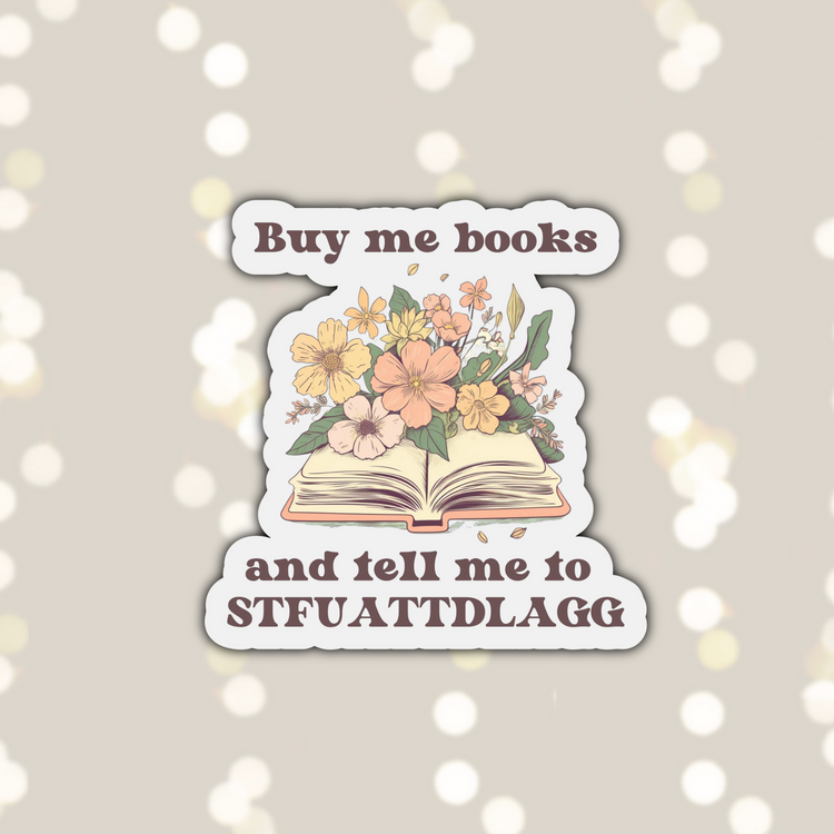 Buy Me Books Sticker