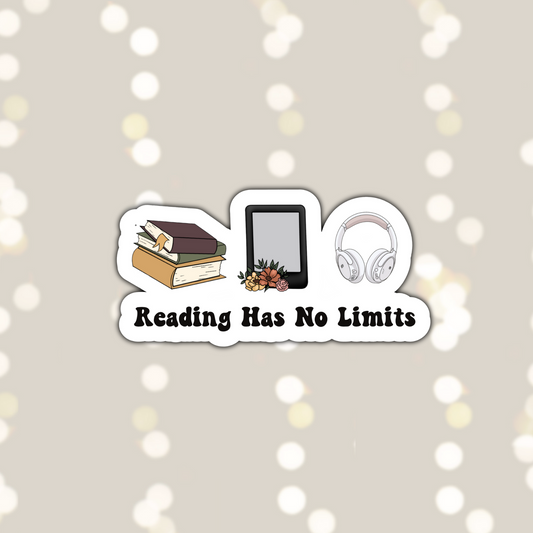 Reading Has No Limits Sticker