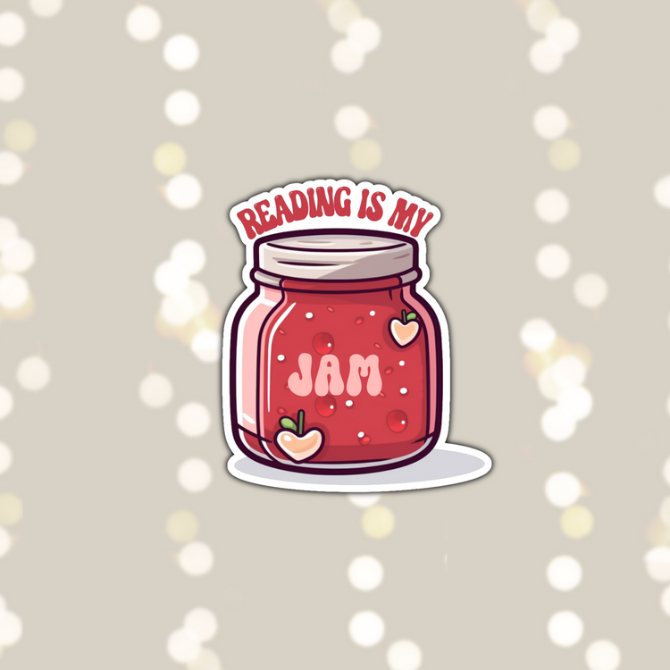 Reading is My Jam Sticker