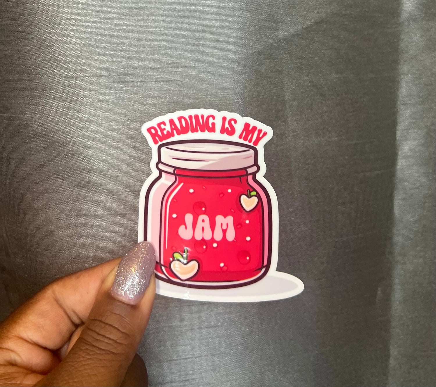 Ajam Sticker Reading is My Jam Sticker – COZYBOOKISHGAMER