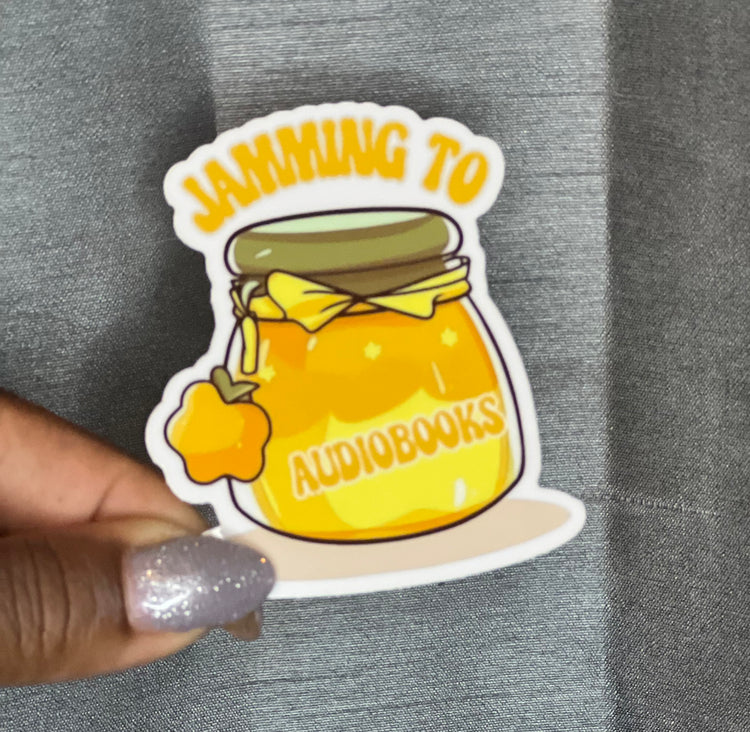 Jamming to Audiobooks Sticker