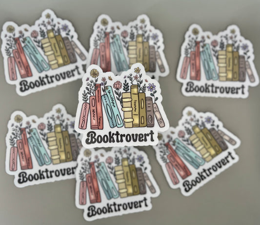 Booktrovert Sticker