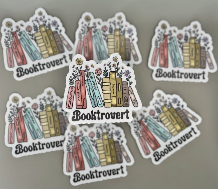 Booktrovert Sticker