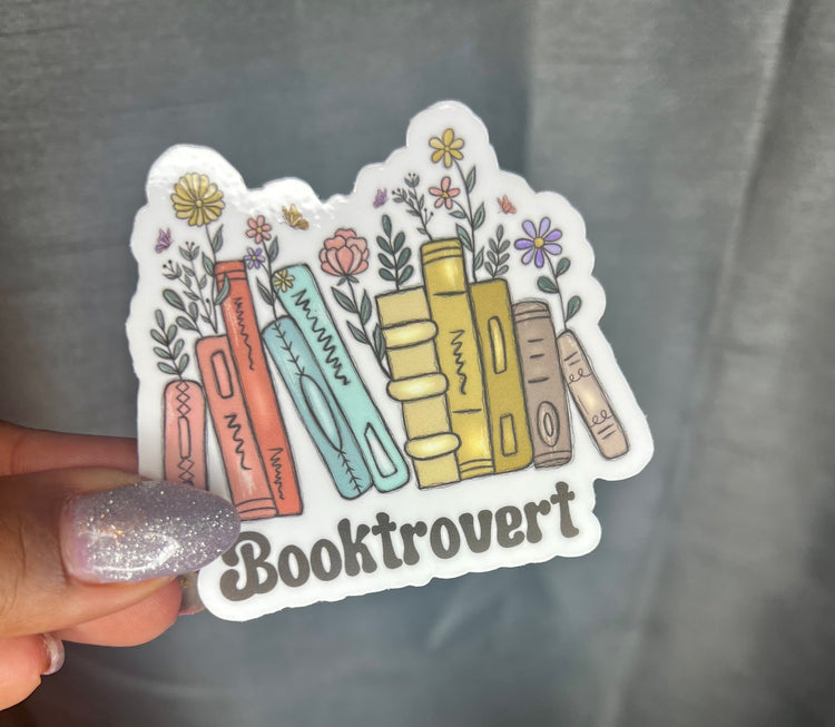 Booktrovert Sticker