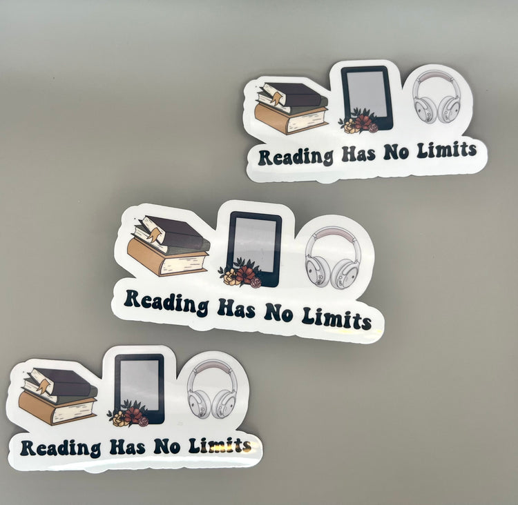 Reading Has No Limits Sticker