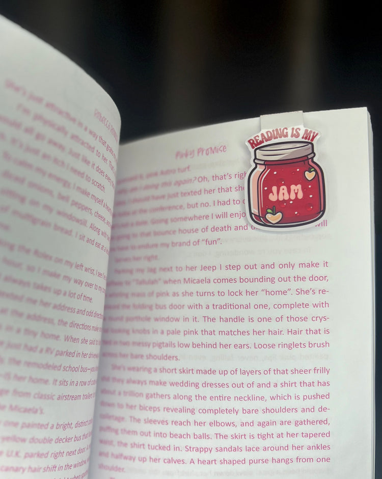 Reading is My Jam Magnetic Bookmark